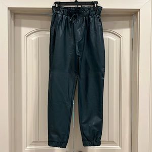Abercrombie Faux Leather Joggers